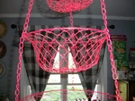 Vintage 3 Tier Hanging Red Wire Basket Farmhouse Decor Fruit Vegetable Organizer. Fixed Price $48.74.