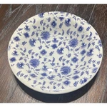 Pier 1 Imports Quadrifoglio Blue Chintz Rimmed Soup Cereal Bowls Set Of 2 Italy. Fixed Price $29.99.