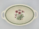Portmeirion Botanical Garden Large Oval Handled Serving Bowl 15" W/tag. Fixed Price $35.00.