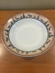 Sakura David Carter Brown Log Cabin Serving Bowl 9.5 Rustic. Fixed Price $8.00.