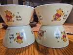 4 New Disney Winnie Pooh Cereal Soup Bowls Best Brands Hello There Bee Cute. Fixed Price $14.88.