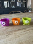 Joie Monster Bowl Set Of 3 Dessert Cereal. Fixed Price $17.40.