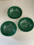 Anthropologie Dakota Melamine Dinner Bowls Set Of 3 Green. Fixed Price $18.00.