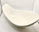 10 Strawberry Street Porcelain White Curved Canoe Serving Bowl 9 X 3.5. Fixed Price $14.99.