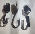 (12) Fortessa Grand City Stainless Steel Looped Handle Tasting Spoon. Fixed Price $25.00.