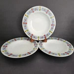 Country Kitchen By Studio Nova 9" Rimmed Soup Bowls Set Of 3. Fixed Price $19.99.