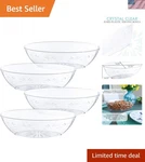 Lightweight Bpa-free Oval Serving Bowls 64-OUNCE Pack Of 8 For Elegant Events. Fixed Price $49.99.