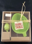Dei Farm To Table Green Ceramic Mixing Dip Bowl With Artichoke Spreader Knife. Fixed Price $15.87.