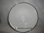 Fukagawa Arita Made In Japan White With Silver Trim Soup Cereal Bowl 900P. Fixed Price $8.00.