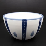 Pottery Barn Tiburon Bowl Blue White Hand Painted. Fixed Price $16.96.