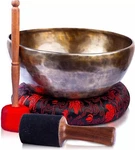 4-12" Large Tibetan Singing Bowl Set Master Healing Nepal For Sound Bath Chakra. Fixed Price $96.90.