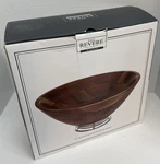 12 Acacia Wood Serving Bowl, Paul Revere Silversmiths By Godinger, New/open Box. Fixed Price $27.83.