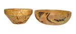 Ambrosia Spalted Maple Nesting Bowls Set Of 2 Artisan Made Signed Turned Wood. Fixed Price $69.99.