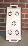 Temptations Old World Black Rectangle Tray 19" X 8" Serving Platter QF-161727. Fixed Price $34.99.