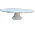White Round Stand 12" X 3.75 Bia Cordon Bleu Platter Dessert Cupcake. Fixed Price $29.99.