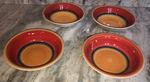 Royal Norfolk 7 1/2 Soup Cereal Bowls Set Of Mango Red/orange-brand NEW-SHIP24. Fixed Price $69.88.