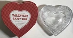 Williams - Sonoma Valentine Candy Dish With Lid Clear Pressed Glass 2002 Box. Fixed Price $19.99.