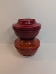 Tupperware Bowls. Red & Orange With Lid. They #1436-19 Vintage. Fixed Price $9.00.