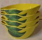 Nicole Miller Melamine Bowls Set Of 4 For Dip Salsa Salad Lemon Design. Fixed Price $23.19.
