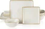 Famiware Dinnerware Set For 3 Ocean Square 9-PIECE Kitchen Plates And Bowls Read. Fixed Price $37.49.
