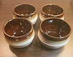 Vintage Stonewear Brown French Onion Soup Bowl Set Of 4. Fixed Price $26.52.
