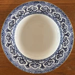 Wedgwood Ralph Lauren Empire 8 Rim Soup Salad Bowl Blue White England Excellent. Fixed Price $74.95.