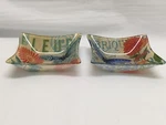 208 Park Set Of Decorative Square Glass Bowls Candy Dish Butterfly Soiree New. Fixed Price $21.99.