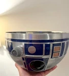 New Disney Parks Star Wars Galaxy's Edge R2-D2 Droid Head 10" Metal Serving Bowl. Fixed Price $107.99.