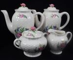 Simpsons Fondeville SIM18 Creamer Sugar Bowl W/lid And 2 Individual Coffee Pots. Fixed Price $58.88.