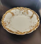 Walbrzych Poland WLB3 Gold Gilt Scalloped Serving Bowl Baroque Rococo. Fixed Price $199.99.