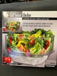 Flip Lid Salad On Ice Serving Bowl 6 Quart New Prodyne SB10 Bpa Free. Fixed Price $28.60.
