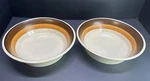 Vtg Imperial By Dalton Stoneware Serving Bowls Mocha P9851 Japan 8.5" Set Of 2. Fixed Price $39.77.