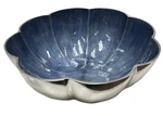 Simply Designz Green Enamel & Aluminum Metal 11.5" Fruit Salad Scalloped Bowl Oo. Fixed Price $25.95.