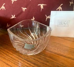 Mikasa Cadence Clear Crystal Bowl 4.5" New In Box Made Germany (sn# 068/713). Fixed Price $7.99.