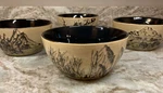 Mossy Oak Wildlife Soup Bowls Mountain Scene, Wetlands. 6.25 Inches Set Of 4 New. Fixed Price $39.99.