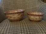 Temp-tations By Tara Old World Cranberry 7.75 5.7 Serving Mixing Bowl Set Of 2. Fixed Price $29.89.