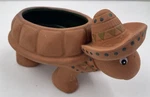 Cobble Creek Terra Cotta Turtle Salsa Dish Party Dip 7X4X3. Fixed Price $8.20.