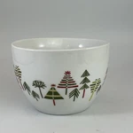 Crate & Barrel Yule Town Small Bowl Green Red Christmas Trees Julia Rothman. Fixed Price $5.20.