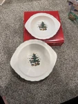 Nikko Happy Holidays Christmas Tree Vegetable Serving Bowl 10 Twist Edge Japan. Fixed Price $39.99.