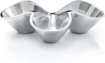 Nambe Bella Collection Triple Condiment Server, Alloy Metal - Silver. Fixed Price $105.00.