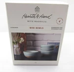 Hearth W/ Magnolia Stoneware Mini Bowls Reactive Glaze Set 4 Green. Fixed Price $28.99.