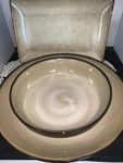 Pfaltzgraff Studios Serving Bowls And Rectangular Beige Platter Taos. Fixed Price $60.00.