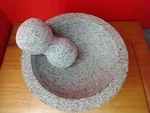 Cocinaware Granite Set Guacamole Bowl Molcajete Stone 8 Inch Open Box. Fixed Price $45.00.
