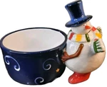 Certified International Snowman Christmas Serving Bowl And Spreader New. Fixed Price $8.00.