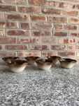 Italian Bormioli Rocco Croque Waffle Ice Cream Bowls Set Of 6 Biscoti Spray On. Fixed Price $80.00.