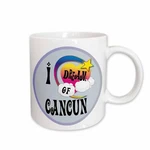 3DROSE Cute Girly Heart Star Clouds Dream Of Cancun Mug. Fixed Price $17.99.