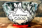 Molly Hatch Anthropologie Bowl 8.75" Stoneware Something Good Stripes. Fixed Price $69.99.