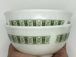 Pyrex Vintage Custard Cups 770 Darby Green Set Of 2 Mcm 1/4" Bowls Rare. Fixed Price $71.99.