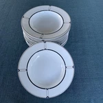 Studio Nova Exhibition Y0290 Set Of 12 Large Rim Soup Cereal Bowls 9" Geometric. Fixed Price $49.95.