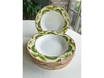 American Atelier Monkey 5029 9" Porcelain Jungle Pattern Bowls Set Of 6. Fixed Price $24.95.